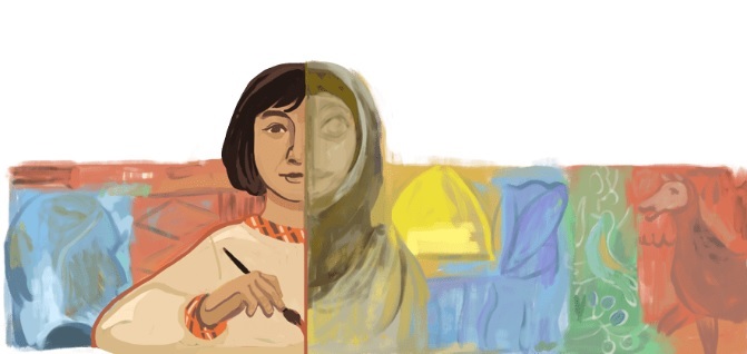 Naziha Salim, iconic Iraqi artist, educator & author on Google Doodle