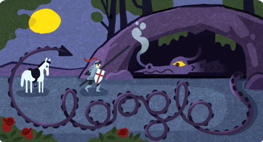 Google Doodle honors St George’s Day on anniversary of St George’s death!