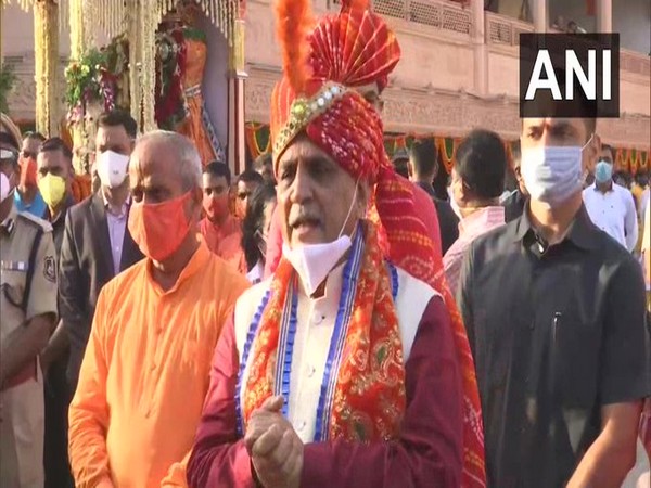 Gujarat CM participates in 'Rath Yatra' at Shree Jagannathji Temple in Ahmedabad 