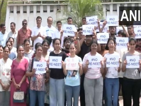 Gujarat: Students in Rajkot hold protest against re-examination of NEET-UG