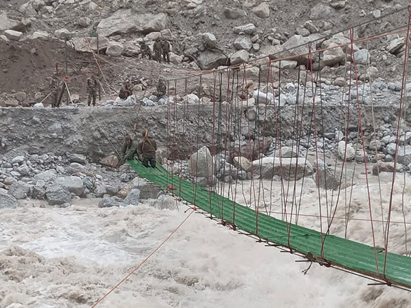 Indian Army constructs suspension bridge in North Sikkim to re-connect border villages