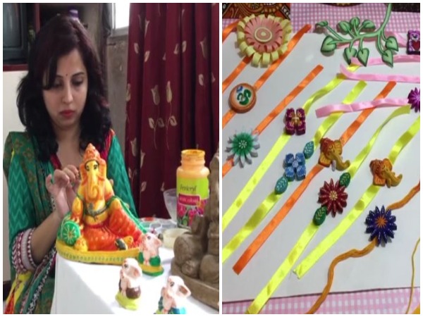 'Aatmanirbhar Bharat': Indore woman makes eco-friendly rakhis, Ganesh idols using cow dung