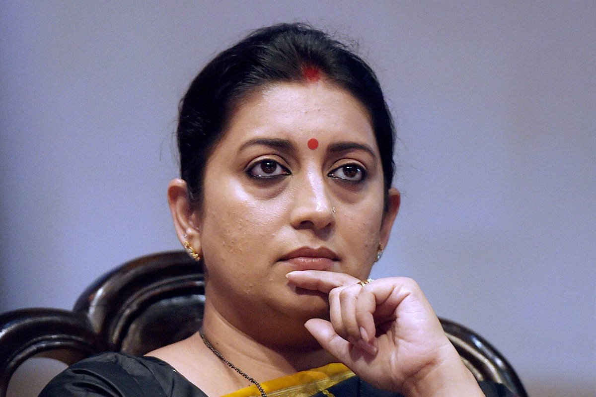 Irani hits out at Congress over alleged links to AgustaWestland 'middleman'