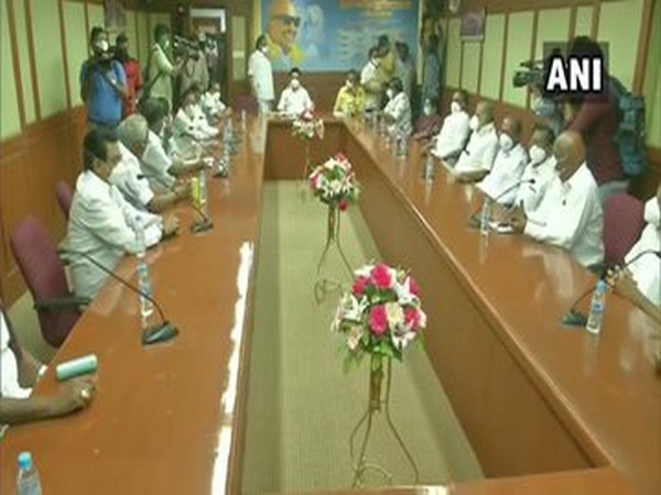 Chennai: DMK leaders meet at party headquarters under MK Stalin's chairmanship 