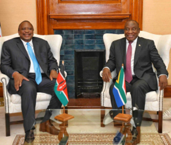 Kenyan President reiterates SA President's calls to strengthen economic cooperation