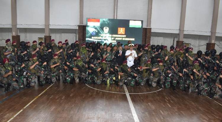 Indian Army engaged in joint exercise GARUDA SHAKTI with Indonesian Special Forces