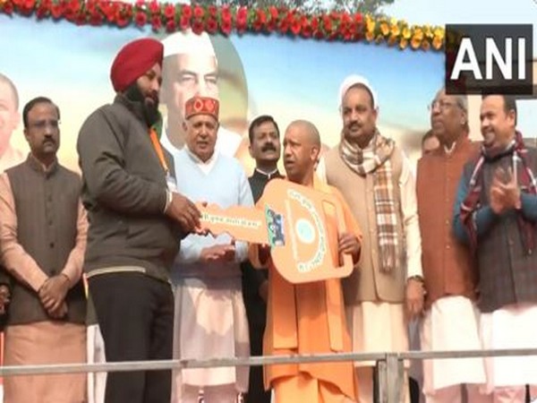 Lucknow: UP CM gifts tractors to farmers on birth anniversary of Chaudhary Charan Singh