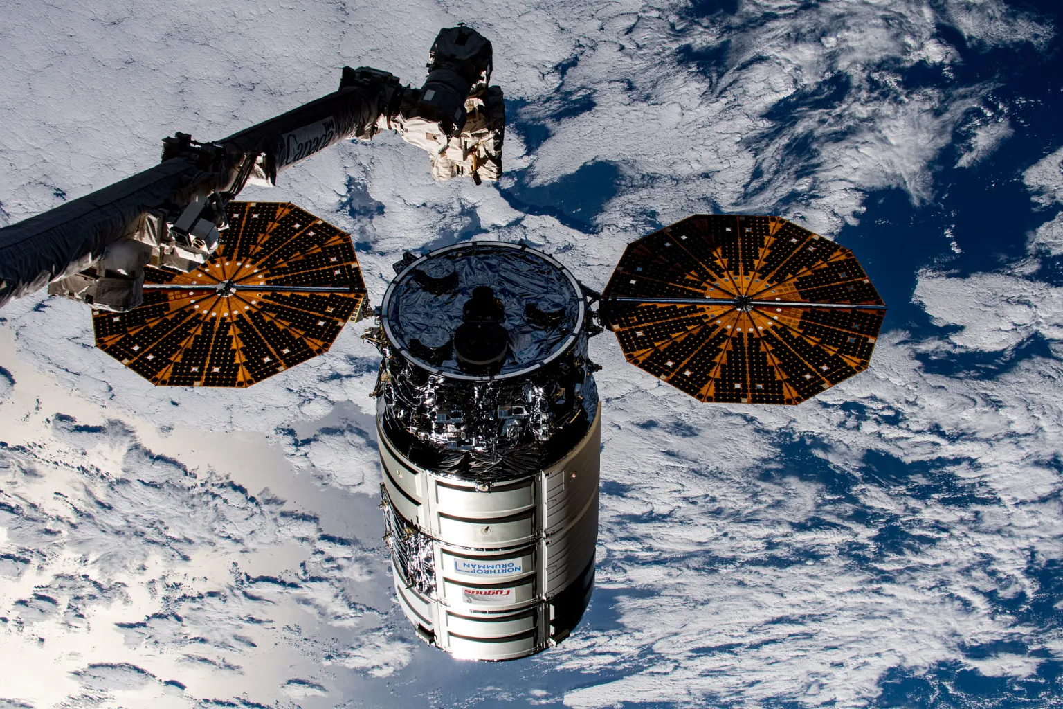 Northrop Grumman's Cygnus cargo craft departs space station 