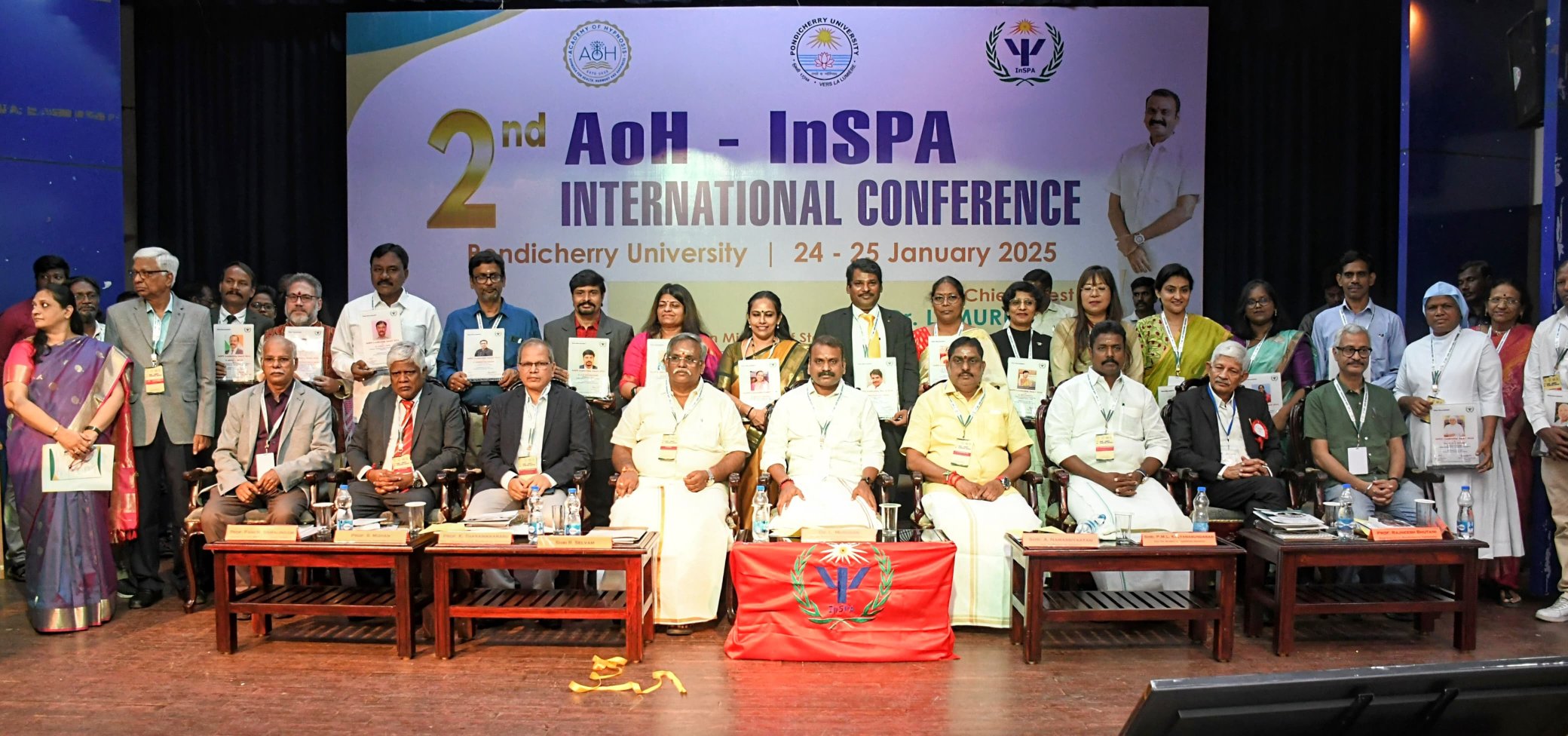 Dr. L. Murugan Announces Global Thirukkural Conference and Inaugurates International Hypnosis Conference in Puducherry