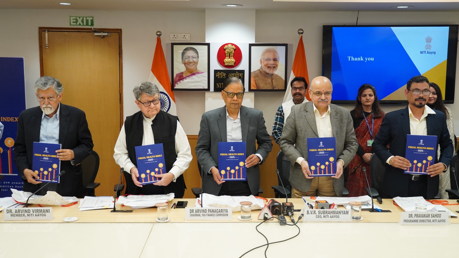 NITI Aayog Launches Inaugural Fiscal Health Index 2025 Report: Odisha Tops Rankings Among 18 States