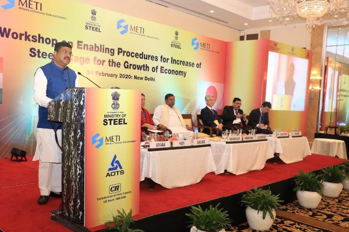 Pradhan focuses on India- Japan collaboration to increase steel usage