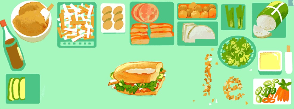 Google doodle on Bánh mì – Vietnamese famous street-food sandwich ...