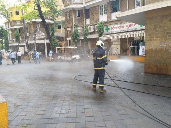 COVID-19: Fire Department sanitises hospital in Mumbai