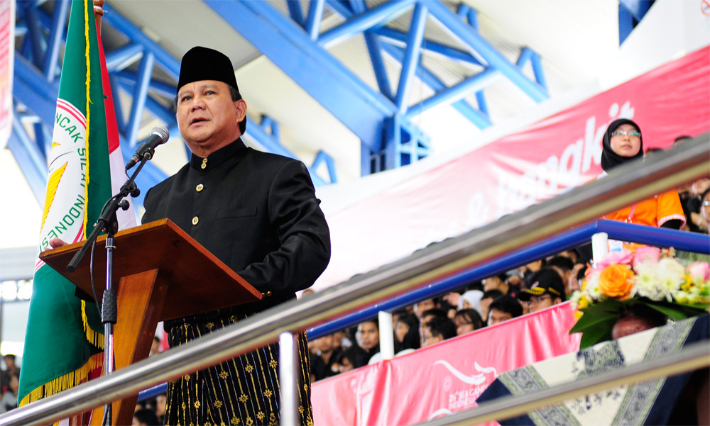 Prabowo vows to fight for all Indonesians, urges unity among political elites