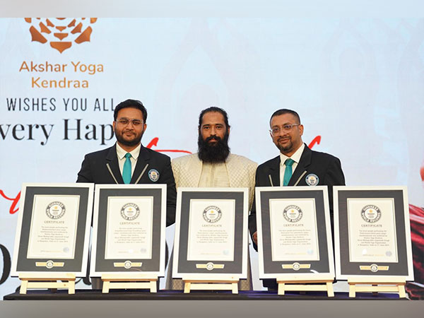 Akshar Yoga Kendraa Scripts History, Creates 5 Guinness World Records on International Yoga Day