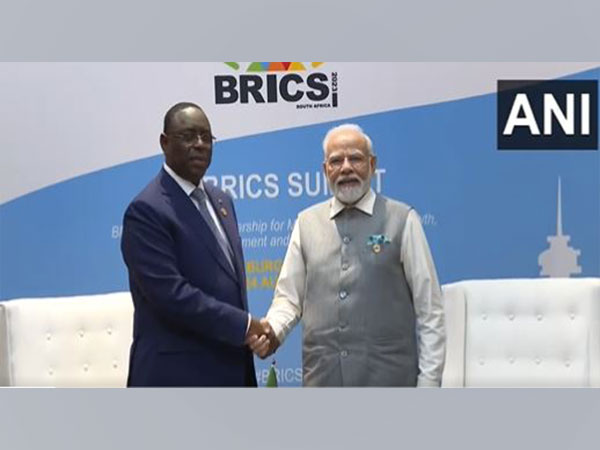 PM Modi holds bilateral meeting with Senegal President Macky Sall in South Africa