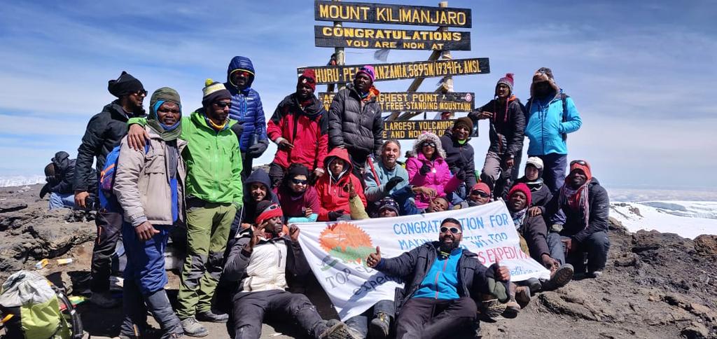 Blind climbers from India, Israel climb Mt. Kilimanjaro in Tanzania