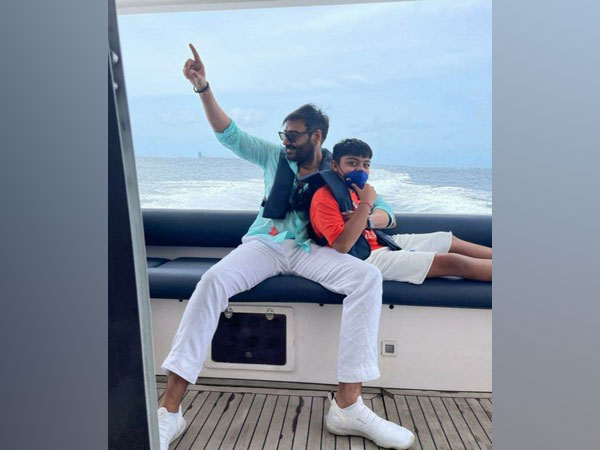 Ajay Devgn shares his 'defining moment' with son Yug from their Maldives trip