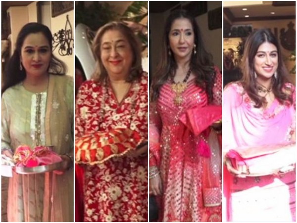 Padmini Kolhapure, Rima Jain, among others spotted at Anil Kapoor's residence for Karwa Chauth celebrations