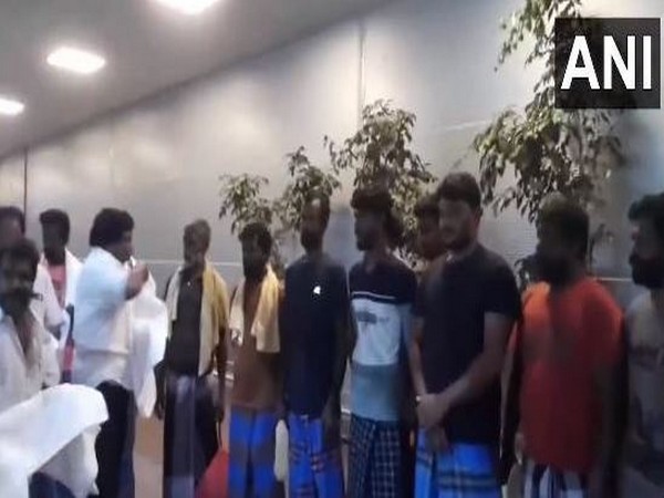 Tamil Nadu: 12 fishermen reach Chennai after being released by Sri Lanka