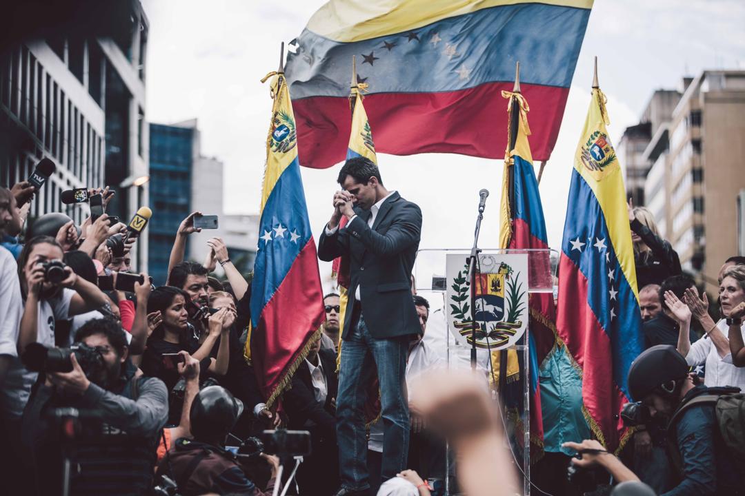 Juan Guaido led faction to confront border troops over medical and food aid from Brazil