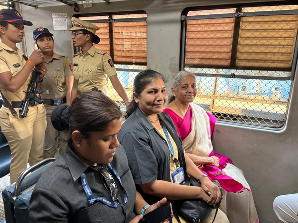 Nirmala Sitharaman takes ride in Mumbai's local train; clicks selfies with passengers