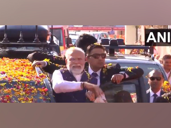 PM Modi holds roadshow in Gujarat's Rajkot 