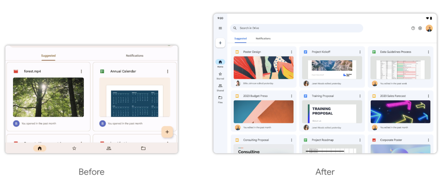 Google enhances Drive mobile experience on Android tablets