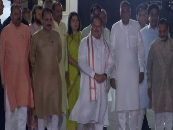 JP Nadda, other BJP leaders arrive at Delhi's Palam airport to welcome PM Modi