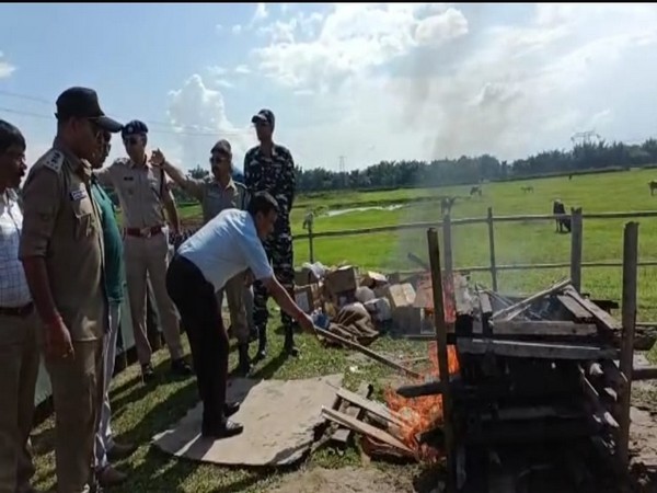 Assam Police destroys huge quantity of drugs