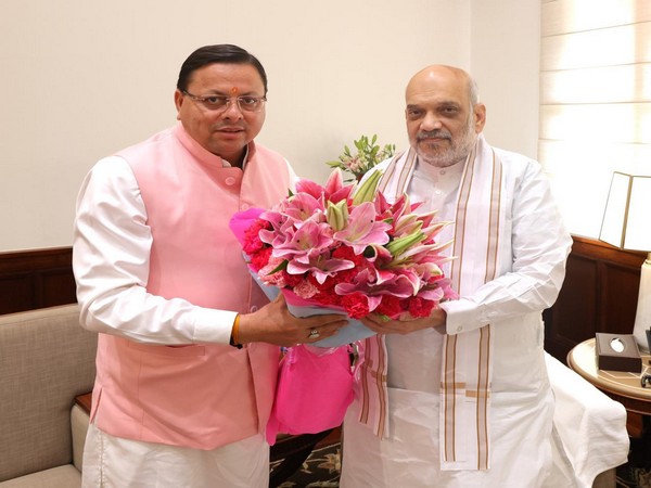 Delhi: Uttarakhand CM meets Amit Shah, discusses issues related to development of state