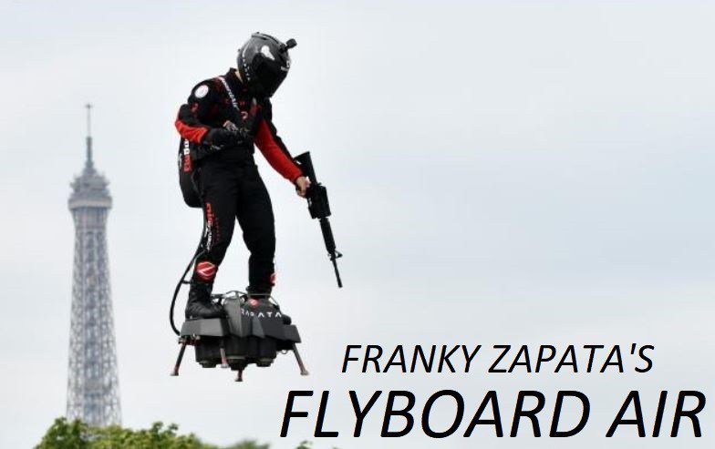UPDATE 1-French "Flying Man" crosses Channel on jet-powered hoverboard