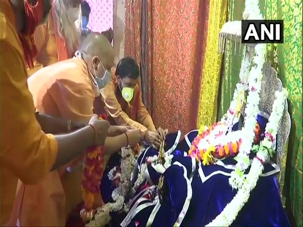 Ahead of foundation laying ceremony, Yogi Adityanath offers prayers at Ram Janmabhoomi