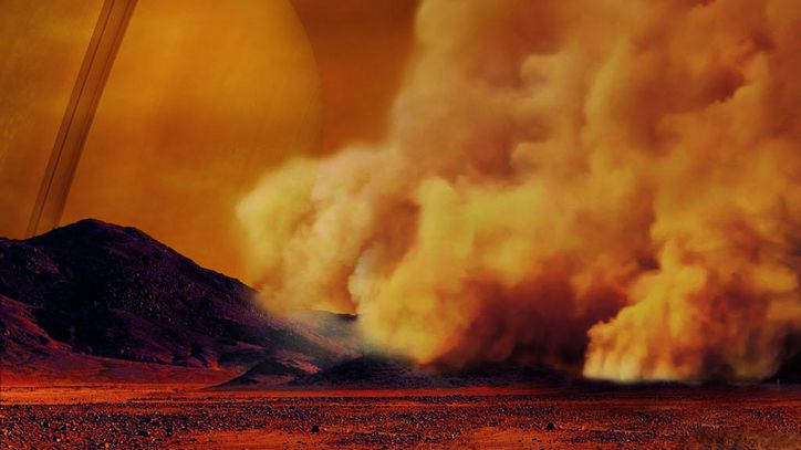 NASA scientists discover giant dust storms on Saturn's largest moon Titan