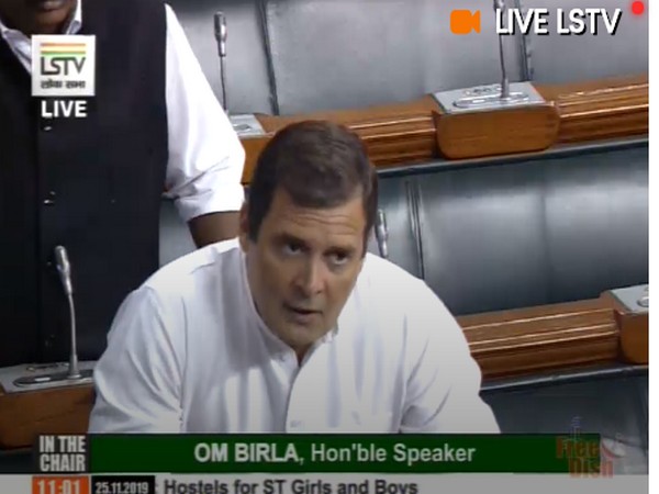 Rahul speaks briefly in Lok Sabha, accuses govt of 'murdering' democracy in Maharashtra