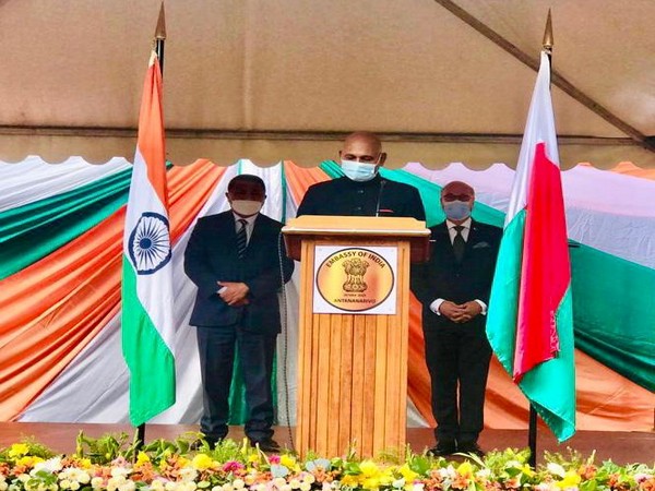 Indian embassy in Madagascar celebrates 73rd Republic Day by unfurling national flag