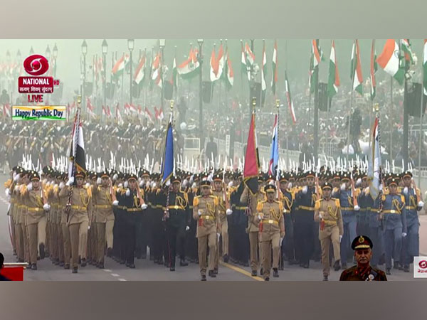 Republic Day Parade kicks off with Egyptian Army contingent's march on Kartavya Path   