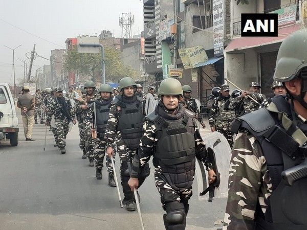 Delhi violence: Security personnel conduct flag march in Babarpur area