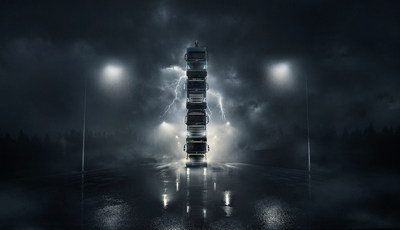 Volvo Launches Four New Trucks by Stacking Them On Top of Each Other in Spectacular Film -- Complete with President On Top