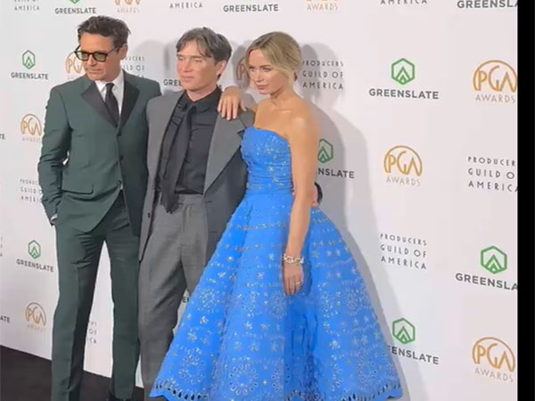 'Oppenheimer' cast poses on red carpet of Producers Guild of America Awards