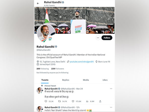 "Disqualified MP": Rahul Gandhi updates Twitter bio
