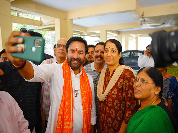 G Kishan Reddy visits Jublihills as part of campaigning for the upcoming Loksabha polls