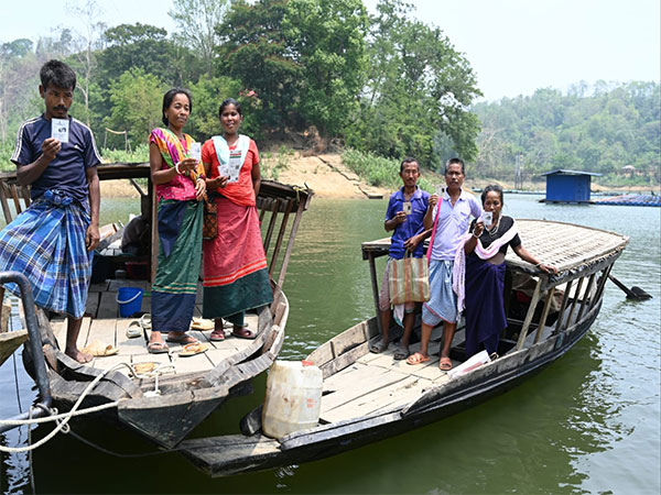 LS polls: People in remote Tripura district use boats to exercise their right to vote