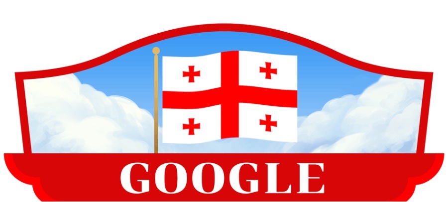 Google doodle celebrates Georgia's Independence Day!