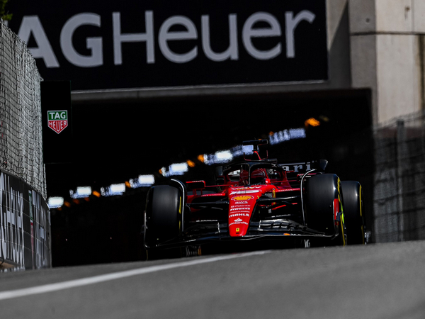 Scuderia Ferrari's Carlos Sainz leads in FP1 of Monaco Grand Prix