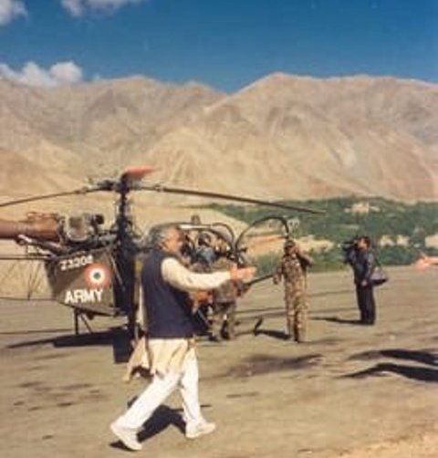 PM shares pictures of visit to Kargil during war