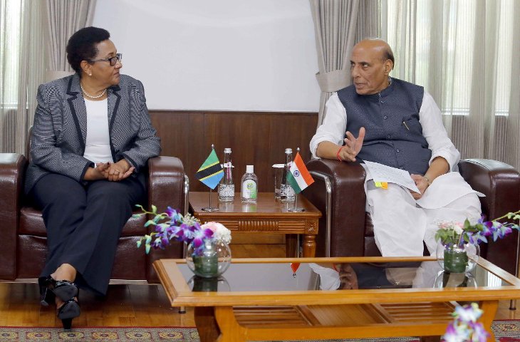 Rajnath Singh and Tanzanian Minister discuss ways to enhance defence cooperation