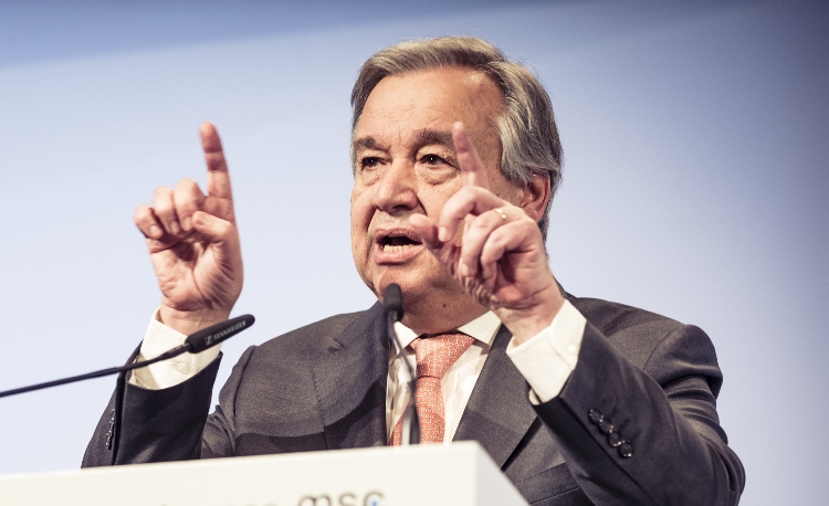 U.N. Chief Guterres calls for ban on autonomous weapons