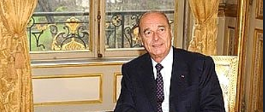 UPDATE 1-France bids farewell to ex-president Chirac