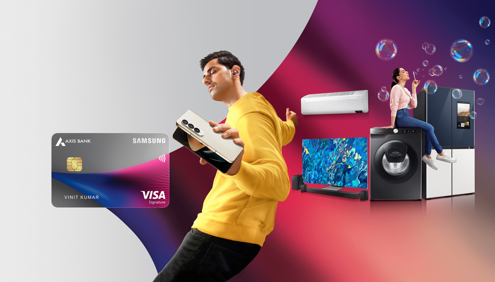 Samsung India and Axis Bank launch co-branded credit card; 10% cashback round the year